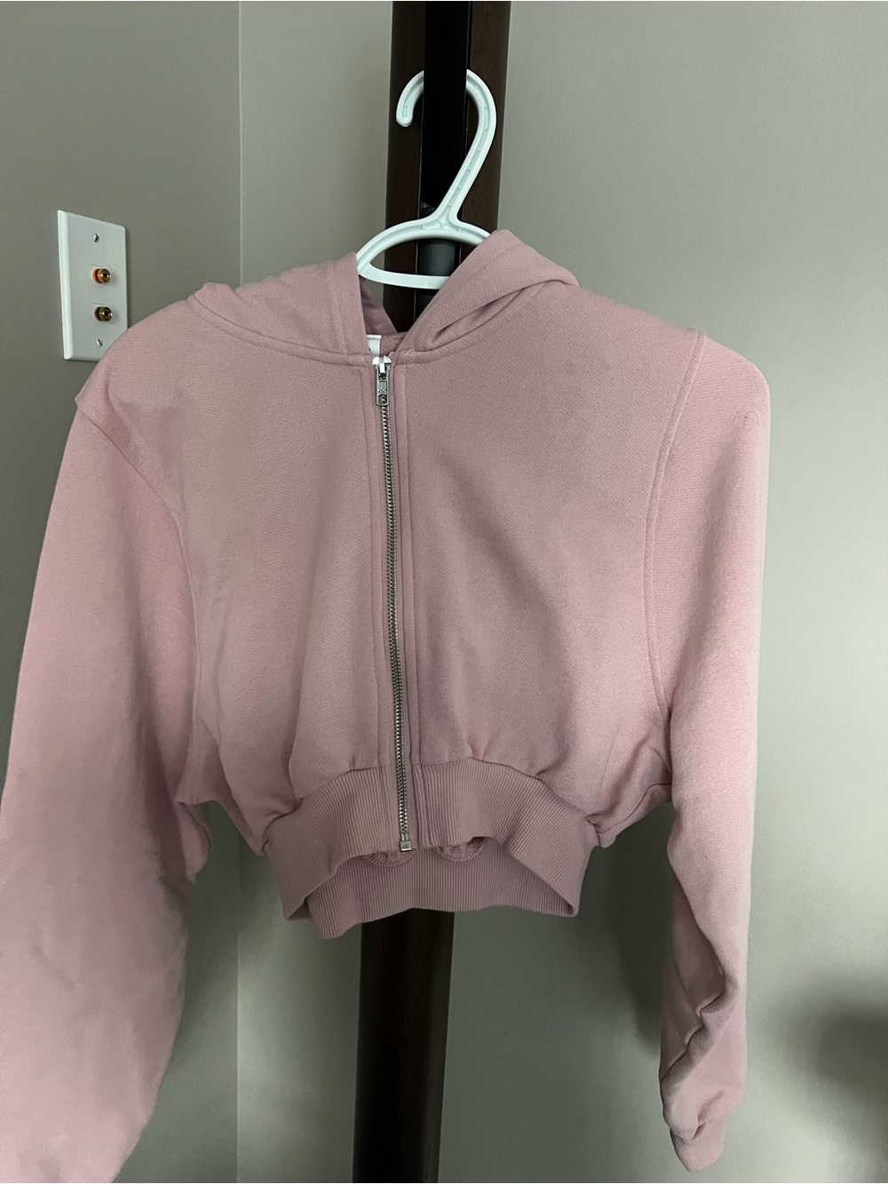ALO Yoga Dusty Rose Zip Hoodie